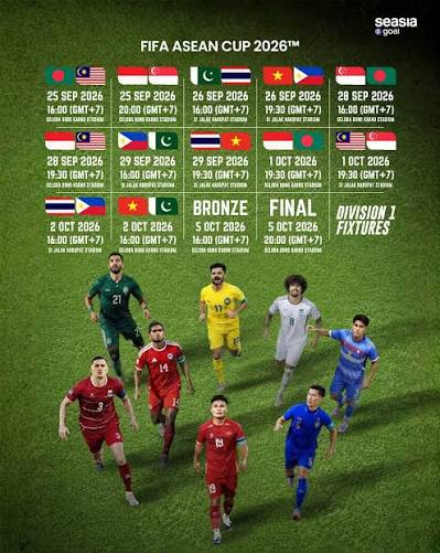Lich thi đấu FIFA ASEAN Cup 2026 mới nhất
